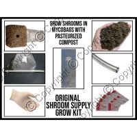 Mushroom Grow Kit w/ Pre-Pasteurized Compost & MycoBags (image for) Mushroom Grow Kit w/ Pre-Pasteurized Compost & MycoBags